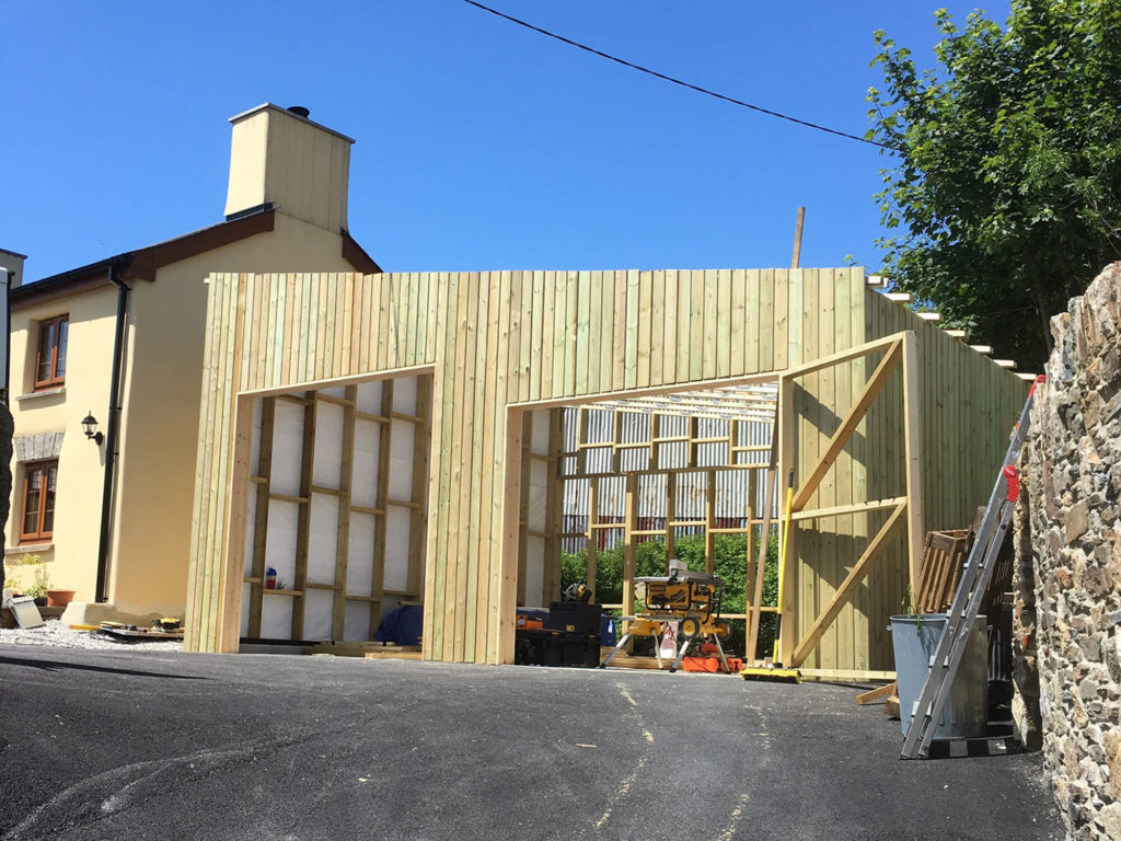 Timber Frame Garage Workshop