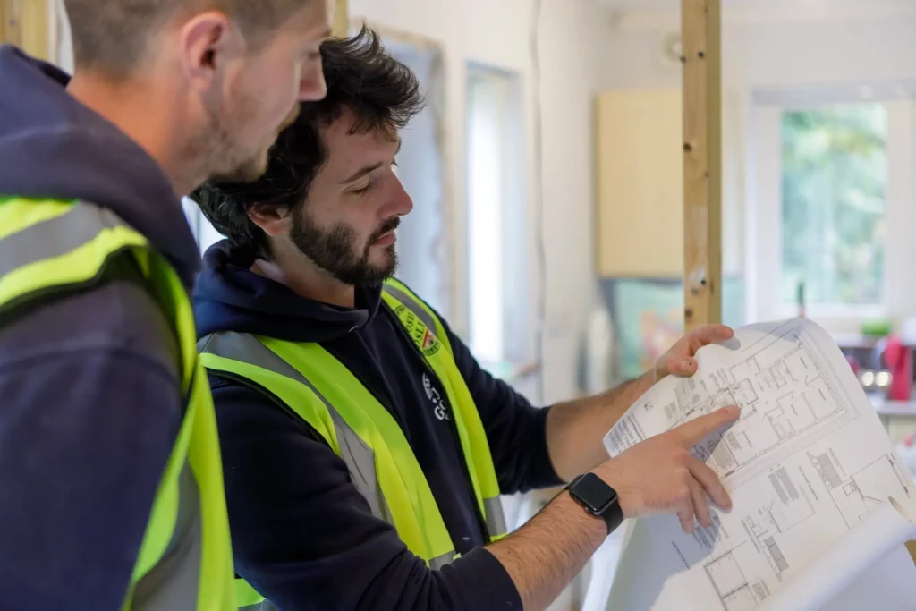 Building plans for a Josh Gosling Construction project in Cornwall